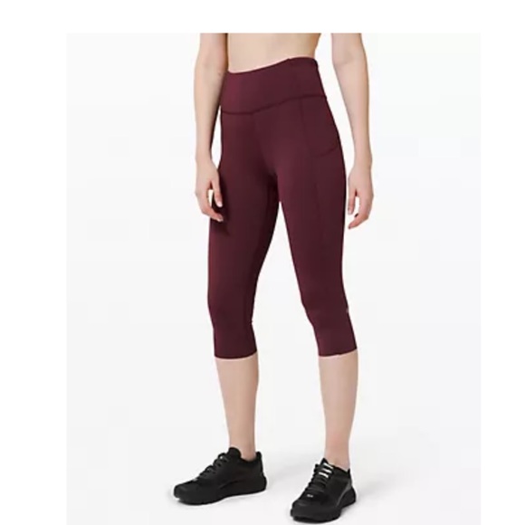 lululemon Fast and Free High-Rise Crop 19” - size 8 - Picture 5 of 5